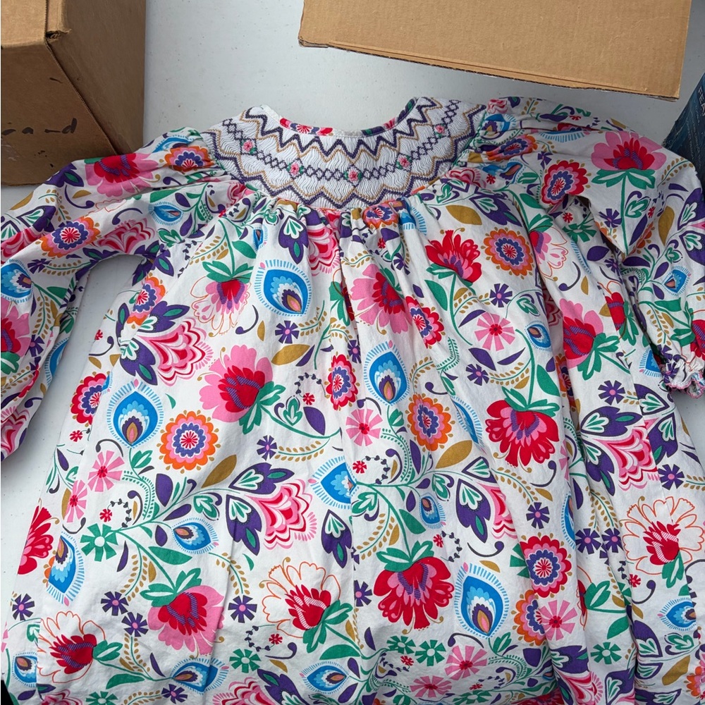 Floral Multicolor Kids Dress